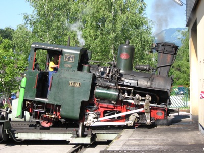 Altbaulokomotive der Schafbergbahn