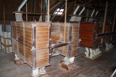Die Plansichter, unablässiges Gerät zum Trennen der Produkte und Güter in der Mühle